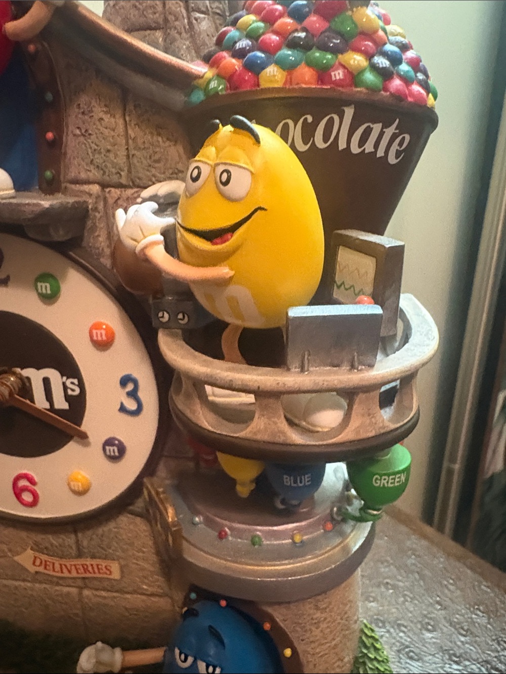 M&M'S Multi-Color Character Factory Clock from The Danbury Mint - Picture 8 of 11